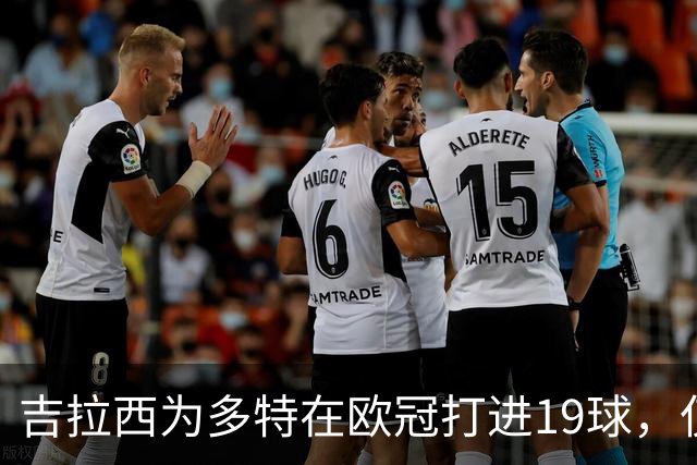 吉拉西为多特在欧冠打进19球，仅次于罗伊斯位列队史第二